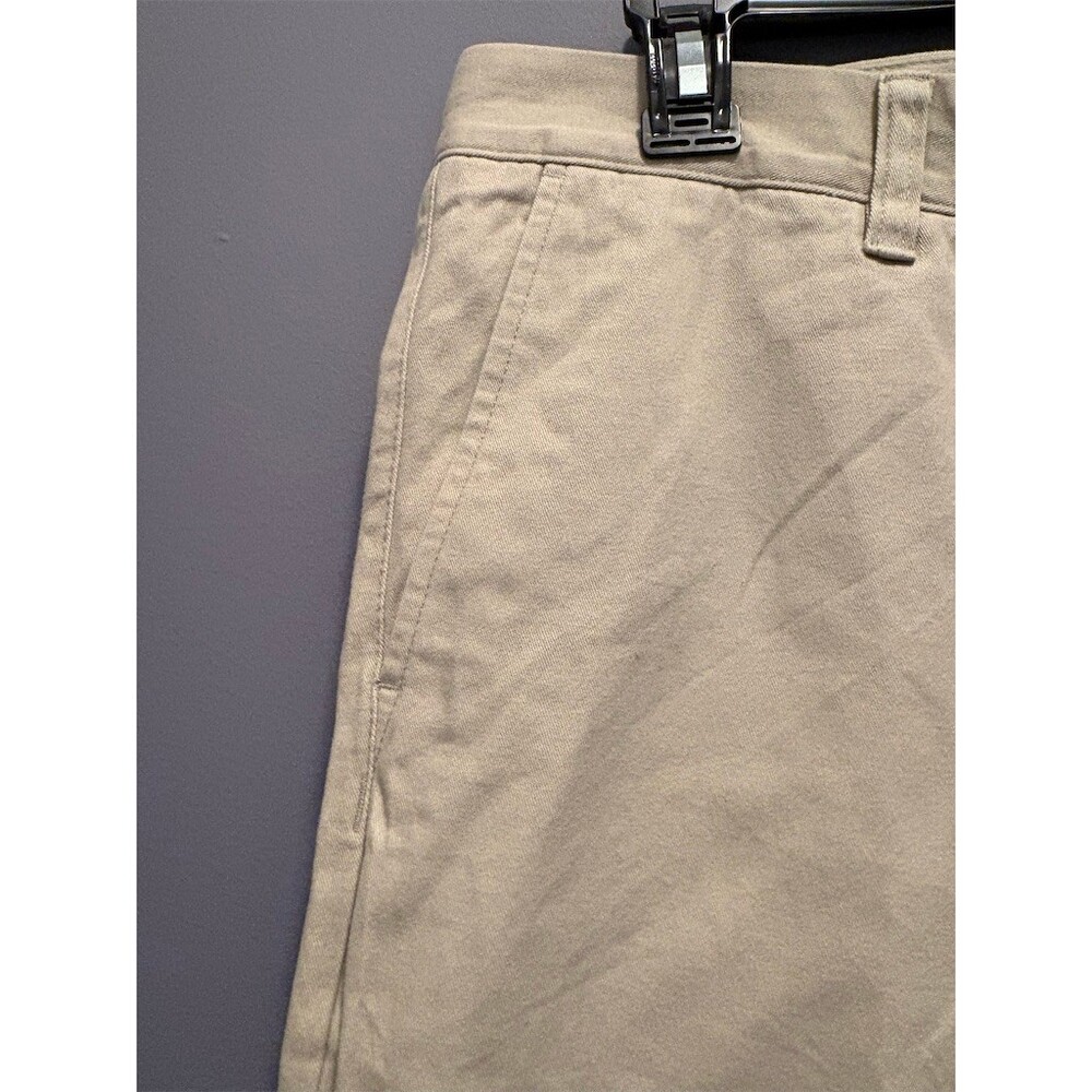 Taylrd Chino Pants Mens 34x32 Beige Flat Front Straight Leg Business - Picture 7 of 10
